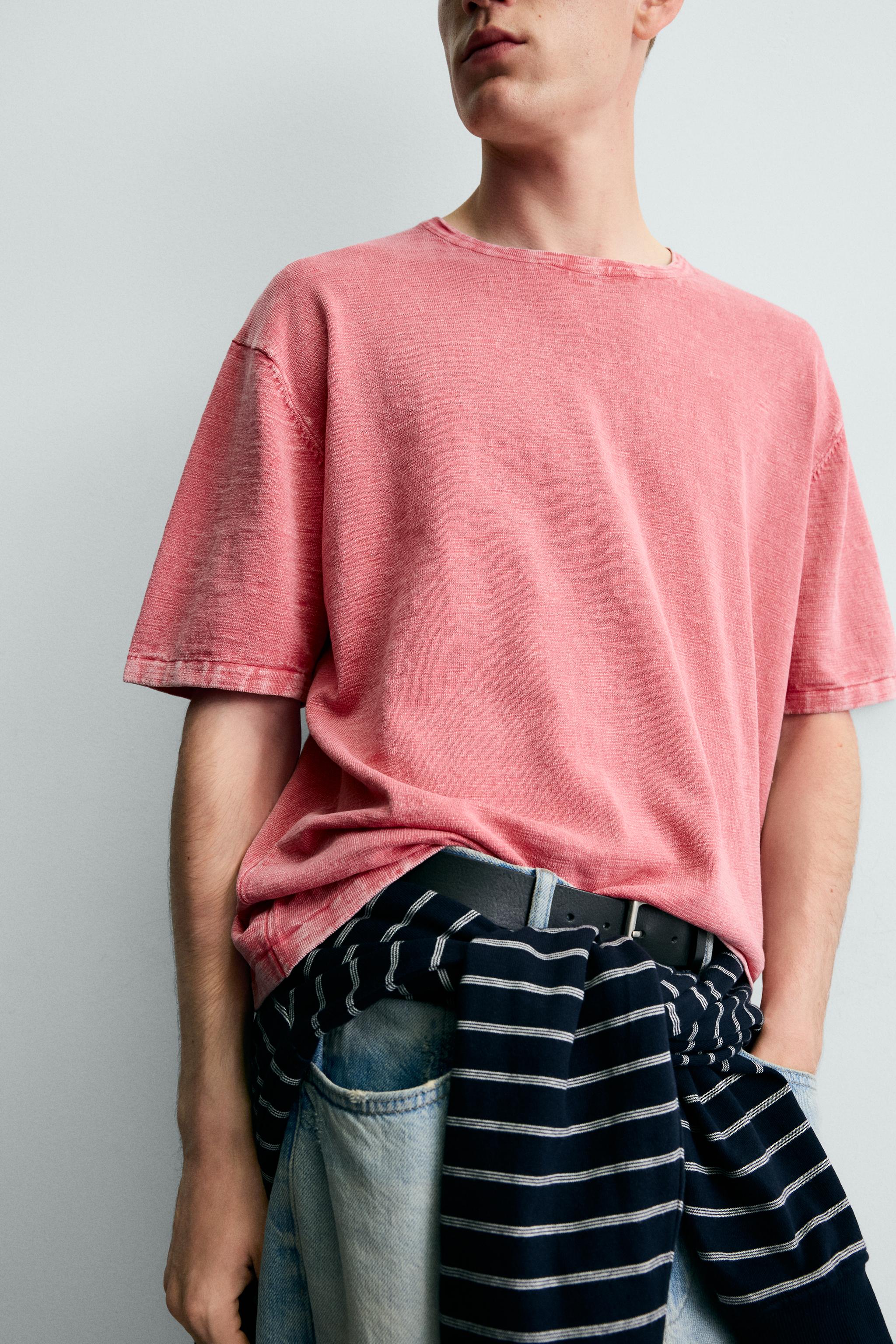 FLAMÉ TEXTURED KNIT T-SHIRT